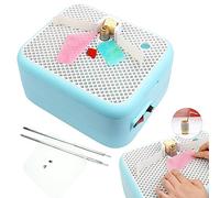 Diamond Grinder Bits & Baffle Stained Glass Grinder - Mini DIY Grinding Tool Kit for Shaping Ceramic Glass - 20W, Enhance Your Craft with Precision