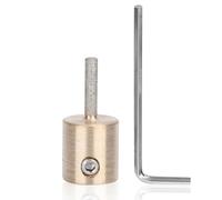 Diamond Grinding Bit, Stained Rund Glass Grinder Ceramic Abrasive Tool Mini Portable Bit Drill Metal Chrome Hardened Tools Milling Machine Bits Head Set for Stone Edge Grind(MCB18)