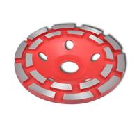 Diamond grinding cup wheel 125mm Steel-core Double-row 20mm Diamond Wet/Dry Pro