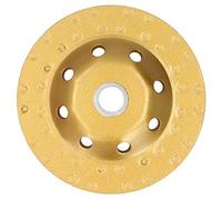 Diamond Grinding Cup Wheel Bowl Cutting Disc Double Row Polishing Pad Hardware Gold 125mm for Granite Stone Marble Masonry Concrete