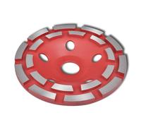 Diamond Grinding Cup Wheel Double Row Concrete Segment Multi Sizes vidaXL