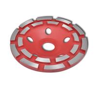 Diamond Grinding Cup Wheel Double Row Concrete Segment Multi Sizes vidaXL