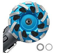 Diamond Grinding Disc,125mm Diamond Grinding Cup Wheel for DeWalt | Angle Grinder Discs with Two 20mm 16mm Reducer Rings,High Efficiency Grinding,for Granite,Concrete,Wall