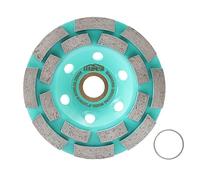 Diamond Grinding Wheel 100mm Concrete Grinding Disc Double Row Diamond Grinding Cup Wheel for Granite Marble Masonry LEKOMESH