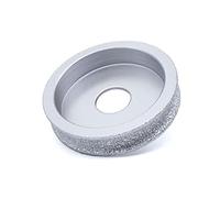 Diamond Grinding Wheel Vacuum Brazed Full Bullnose Diamond Router Bit Profiling Wheel for Stone Granite Edge Abrasive,10mm
