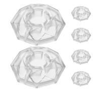 Diamond Guitar Pedal Footswitch Topper Caps 6pcs Plastic