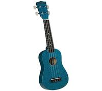 Diamond Head, 4-String Soprano Hot Rod Uke Teal Sparkle, Twilight Blue, (DU-145)