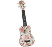 Diamond Head DU-134 Vintage Series Soprano Ukulele - White Floral