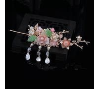 Diamond headdress medium headdress super fairy pearl crystal tassel hairpin ancient style bride hair accessories female wedding accessories