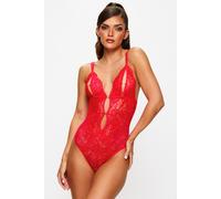 Diamond Heart Crotchless Body Ann Summers Red L