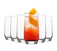 Diamond Highball Glasses - 215ml - Clear - Pack of 6
