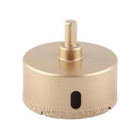 Diamond Hole Saw for Tile and Glass, Carbon Steel Diamond Drill Bit with Triangular Shank, Hollow Hole Cutter for Porcelain Ceramic Marble Granite, 35mm Drilling Depth (75mm)