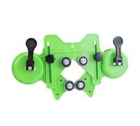 Diamond Hole Saw Kit, 17Pcs Tile Hole Saw Kit with Double Suction Cups Screwdriver, Adjustable Diamond Drill Bit Set Hole Saw Guide Jig for Tiles Ceramic Glass Marble