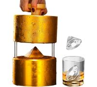 Diamond Ice Cube Molds, Large Slow Melting Ice Ball Press for Chilling Cocktails and Whiskey - High Speed Pressing for Perfectly Shaped Ice Balls