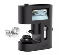Diamond Inscription Viewer 30-200X, Dual-Screen Display with 20 LED Lights for Diamond Testing and Textile Inspection