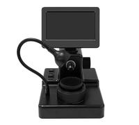 Diamond Inscription Viewer, 4.3'' LCD Display Digital Microscope, 50-1000X Magnification with LED Fill Light Biological Microscope Kit Adjustable Focus Range 10-40mm for Diamond Testing,A