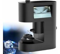 Diamond Inscription Viewer Microscope, 30-200X Magnification LCD Digital Waist Code Viewer with LED Light for Jewelry Appraisal and Gemstone Checking