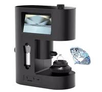 Diamond Inscription Viewer Microscope, 30-200X Magnification with Dual Screen Display - for Diamond Testing and Textile Industry Applications