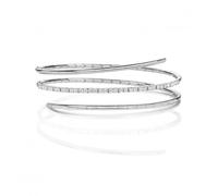 Diamond Jewellery 18ct White Gold Diamond Twist Bangle BDQ106W -