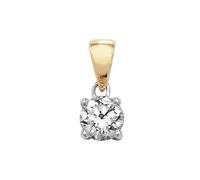 Diamond Jewellery 18K Gold Diamond Pendant PDQ142 - Refined