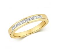 Diamond Jewellery 18K Gold Ring with 0.33CT G/H SI2 Stones - Size O