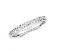 Diamond Jewellery 9ct Diamond Eternity Ring in White Gold RD680W - Size P
