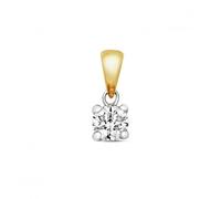 Diamond Jewellery 9ct White Gold Diamond 4 Claw Pendant PD304 -
