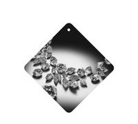 Diamond Jewelry Jewels Luxury Car Air Fresheners 6 Pcs, Funny Hanging Car Air Fresheners Cute Long Lasting Scented Mirror Hanging Decoration Ornaments Gift Interior Decor Accessories For Men Women