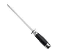 Diamond Knife Sharpener - Professional Honing Rod Stick, Fine Sharpening Steel with Oval Shape and Comfortable Handle for Kitchen, Chef, Household Knives, and Scissors