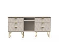 Diamond Large Sideboard Off-White 2 Shelves 6 Drawers 152cm