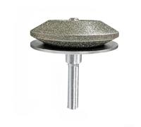 Diamond Lawn Mower Blade Sharpener 120 Grit All-Metal Construction for Power Drill 5mm Handle Garden Tool Maintenance