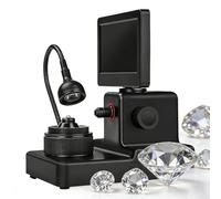 Diamond Loupe Viewer Set, Digital Microscope with 4.3-Inch Screen, 1500X Magnification for Girdle & Inscription Viewing, Perfect for Gemstones & Jewelry Inspection