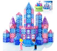 Diamond Magnetic Tiles Toddler Toys Magnetic Building Blocks for Kids 3-8 Year Old Girls & Boys 3 4 5 6 Year Old STEM Educational Sensory Learning Games Chritmas Birthday Toys
