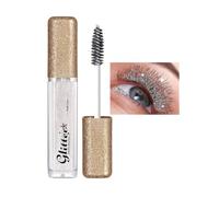 Diamond Mascara White Glitter Mascara Lengthening Sparkling Mascara Waterproof Shiny Diamond Eyelash For Sensitive Eyes,4D Fiber Colorful Mascara No Clumping,Quick Dry,Lasting Eyes Makeup