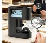 Diamond Microscope with LED Light & Dual Screen Display | 30-200X Magnification for Testing Diamonds and Textiles