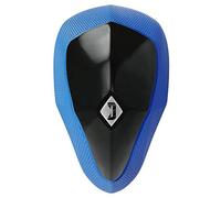 Diamond MMA Protective Athletic Groin Protector Cup w/Soft Rim - Shock Absorbent, No-Shift, Adult, Black, Diamond Blue