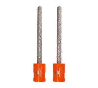 Diamond Mortar Raking Bit,BRSCHNITT 2pcs 8 mm x 100 mm Diamond Mortar Router with M14 thread for Mortar Raking Tuck Pointing Granite Marble Concrete Masonry Stone Removals