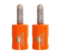 Diamond Mortar Raking Bit,BRSCHNITT 2pcs 8 mm x 25 mm Diamond Mortar Router with M14 thread for Mortar Raking Tuck Pointing Granite Marble Concrete Masonry Stone Removals