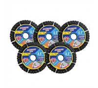 Diamond Multi-Purpose Saw Blades-115mm/4.5", Heavy Duty Angle Grinder Discs Porcelain Cutting (5pcs black)