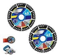 Diamond Multi-Purpose Saw Blades 4.5 Inch Angle Grinder Cutting Disc,Multi Material Durable Diamond Cutting Disc,Segmented Diamonds Saw Blade,Super Thin Fast Diamonds Cutting Wheel for Stone (2PCS)