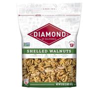 Diamond of California Shelled Walnut Halves and Pieces, Pre-Shelled Raw Walnuts for Baking, Snacking and Salads, 32 oz.