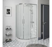 Diamond Offset Quadrant Shower Enclosure 1200 x 900mm with Raised Tray (Left Entry) - 8mm