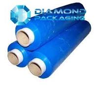 Diamond Packaging 6 x BLUE FLUSH CORE STRONG ROLLS PALLET STRETCH SHRINK WRAP CAST PARCEL PACKING CLING FILM - 400mm X 250m IDEAL FOR WRAP FREE FAST DELIVERY …