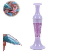 Diamond Pain-ting Pens, Diamond Art Pen Flower Pot Shaped Point Drill Pen Nail Point Pen Diamond Dotting Tool, Automatic Dispensing Painting Pen, Bead Dispenser Pen for Nail Art Crafts Making