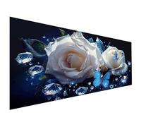 Diamond Paint by Numbers Rose Adult Paint by Numbers Canvas Kits, Paint-by-Numbers 80X100cm, DIY Color Oil Painting Acrylic Paints Without Frame, Hobbies for Adults Women, Christmas Decorations L6-934