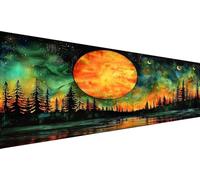 Diamond Painting Abstract,Sky Diamond Art Kits Adults,5D Large Diy Full Round Drill Rhinestone Cross Stitch Crystal Art,Hobbies For Adults Women,Paint By Numbers For Living Room Decor 50x100cm L1-331