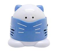 Diamond Painting Accessories-Cute Desktop Vacuum Cleaner Clean Household Mini Dust Collector For Cross Stitch Embroidery (Blue)