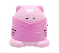 Diamond Painting Accessories-Cute Desktop Vacuum Cleaner Clean Household Mini Dust Collector For Cross Stitch Embroidery (Pink)