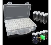 Diamond Painting Accessories Storage Boxes,5d Diamond Embroidery Beads Art Kits Case Container,(64Grids)