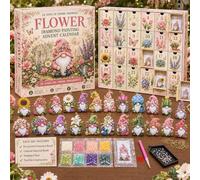 Diamond Painting Advent Calendar 2026 - 24 Gnome Ornaments Craft Kit，A